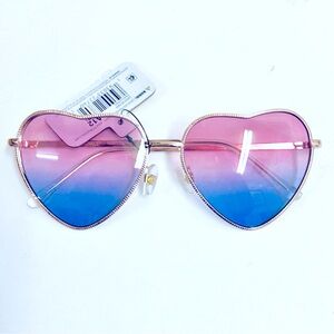 Pink and Blue Heart Glasses